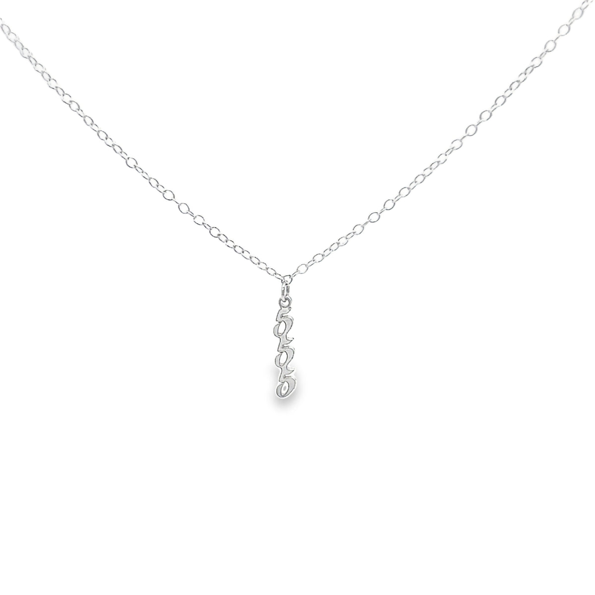 Angel Number Necklace Sterling Silver - Bee Fused