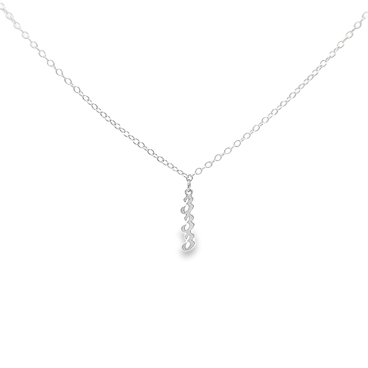 Angel Number Necklace Sterling Silver - Bee Fused